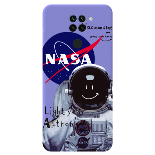 Xiaomi Redmi Note 9 Vacuum State Purple Colored Silicone TPU Θήκη