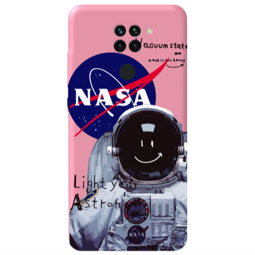Xiaomi Redmi Note 9 Vacuum State Pink Colored Silicone TPU Θήκη