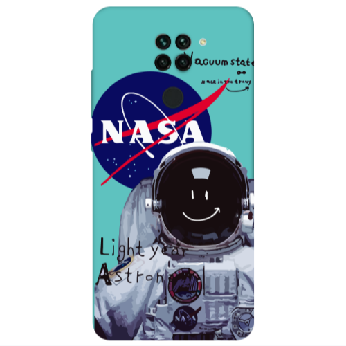 Xiaomi Redmi Note 9 Vacuum State Turquoise Colored Silicone TPU Θήκη