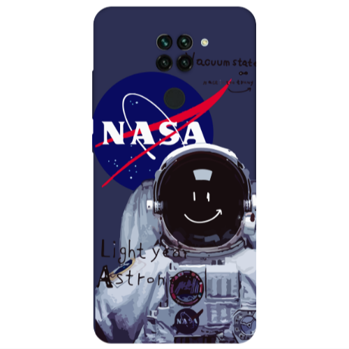 Xiaomi Redmi Note 9 Vacuum State Dark blue Colored Silicone TPU Θήκη
