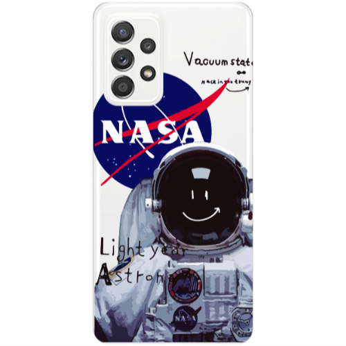 Samsung A53 Vacuum State Transparent Silicone TPU Θήκη