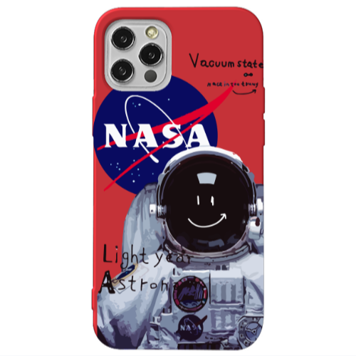 Apple iPhone 13 Pro Vacuum State Red Colored Silicone TPU Θήκη