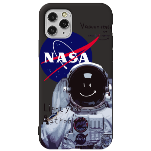 Apple iPhone 11 Pro Max Vacuum State Black Colored Silicone TPU Θήκη