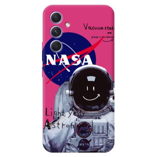 Samsung A54 Vacuum State Fuchsia Colored Silicone TPU Θήκη