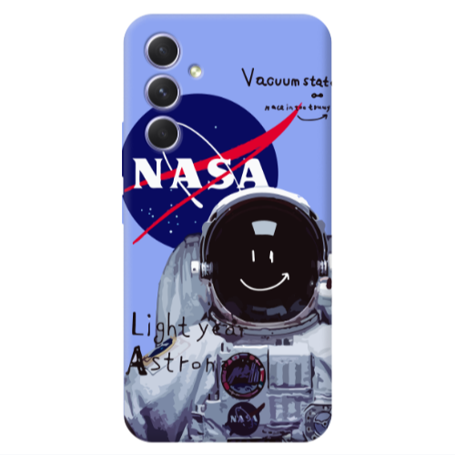 Samsung A54 Vacuum State Light Purple Colored Silicone TPU Θήκη