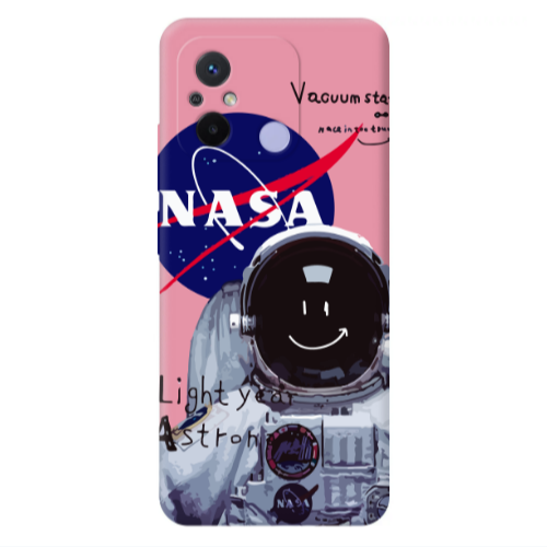 Xiaomi Redmi 12C Vacuum State Pink Colored Silicone TPU Θήκη