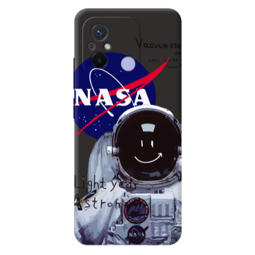 Xiaomi Redmi 12C Vacuum State Black Colored Silicone TPU Θήκη