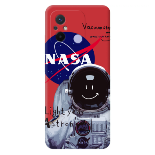Xiaomi Redmi 12C Vacuum State Red Colored Silicone TPU Θήκη