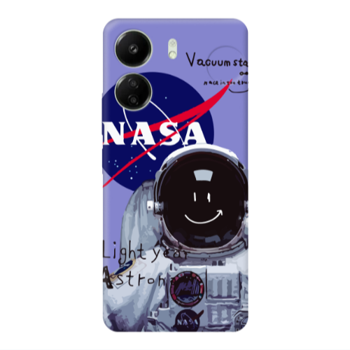 Xiaomi Redmi 13C Vacuum State Purple Colored Silicone TPU Θήκη