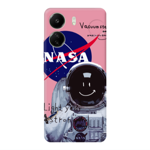 Xiaomi Redmi 13C Vacuum State Pink Colored Silicone TPU Θήκη