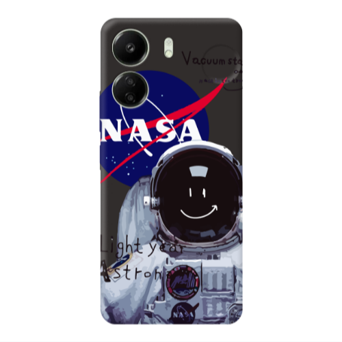 Xiaomi Redmi 13C Vacuum State Black Colored Silicone TPU Θήκη