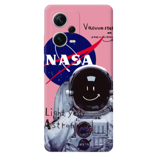 Xiaomi Poco X5 Vacuum State Pink Colored Silicone TPU Θήκη