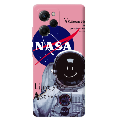 Xiaomi Poco X5 Pro Vacuum State Pink Colored Silicone TPU Θήκη