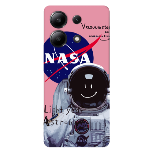 Xiaomi Redmi Note 13 4G Vacuum State Pink Colored Silicone TPU Θήκη