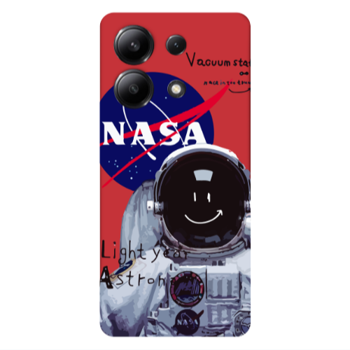 Xiaomi Redmi Note 13 4G Vacuum State Red Colored Silicone TPU Θήκη