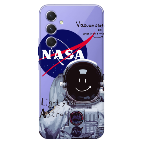 Samsung A55 Vacuum State Transparent Silicone TPU Θήκη