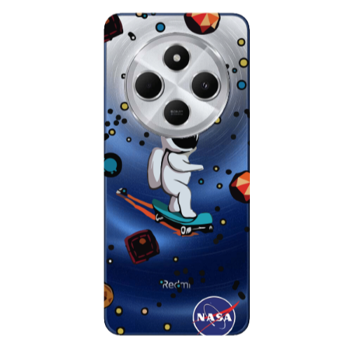 Xiaomi Redmi 14c Astronaut with skateboard Transparent Silicone TPU Θήκη