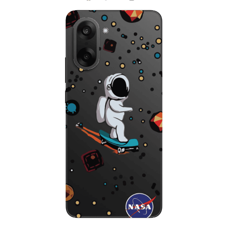 Oneplus Nord CE 5 Astronaut with skateboard Transparent Silicone TPU Θήκη
