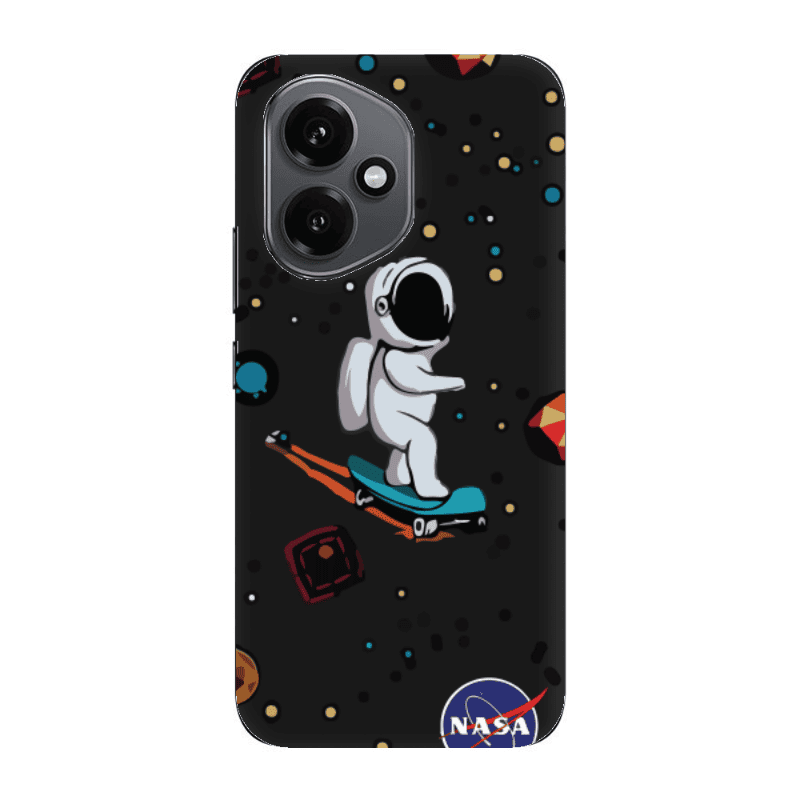 Honor Magic 400 Astronaut with skateboard Black Colored Silicone TPU Θήκη