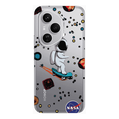 Honor Magic 400 Pro Astronaut with skateboard Transparent Silicone TPU Θήκη