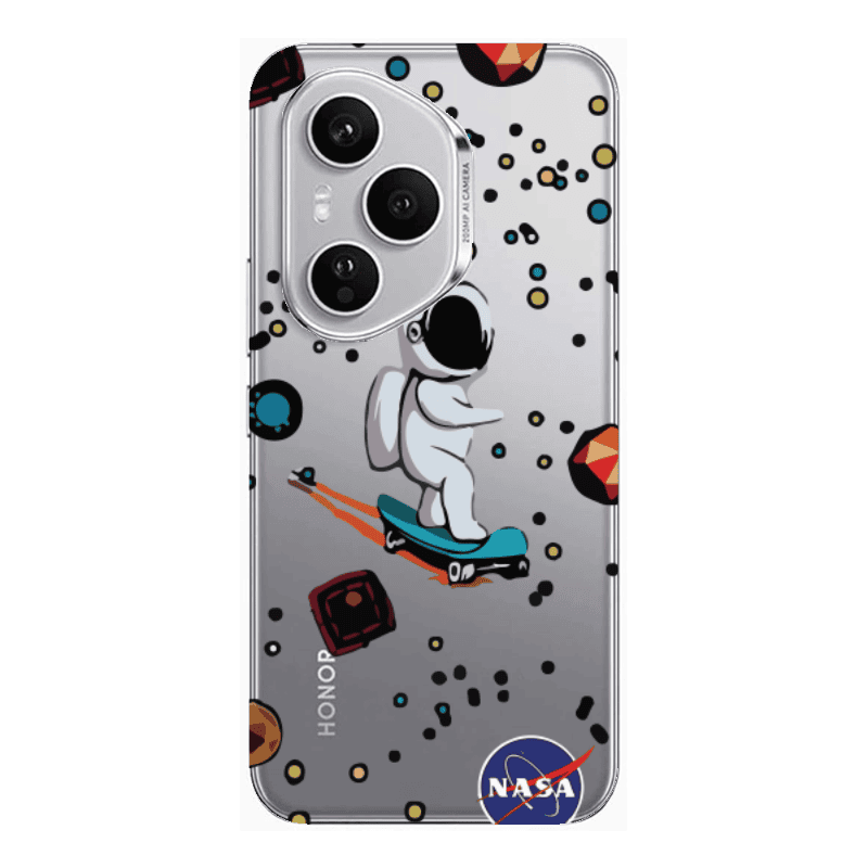 Honor Magic 400 Pro Astronaut with skateboard Transparent Silicone TPU Θήκη