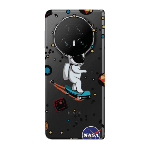 Honor Magic V5 Astronaut with skateboard Transparent Silicone TPU Θήκη