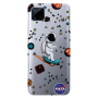 Realme C25S Astronaut with skateboard Transparent Silicone TPU Θήκη