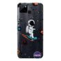 Realme C25Y Astronaut with skateboard Transparent Silicone TPU Θήκη