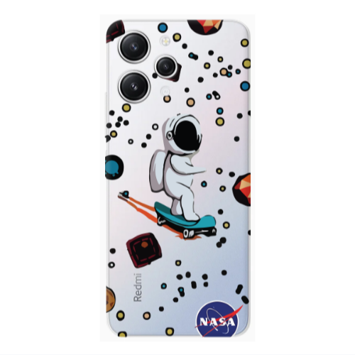 Xiaomi Redmi 12 Astronaut with skateboard Transparent Silicone TPU Θήκη