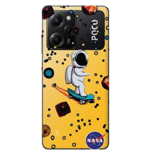 Xiaomi Poco X5 Pro Astronaut with skateboard Transparent Silicone TPU Θήκη