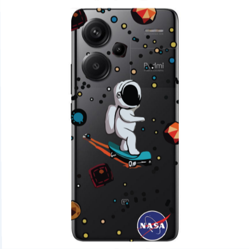 Xiaomi Redmi Note 13 Pro+ 5G  Astronaut with skateboard Transparent Silicone TPU Θήκη