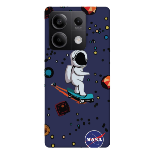 Xiaomi Redmi Note 13Pro 5G Astronaut with skateboard Dark blue Colored Silicone TPU Θήκη