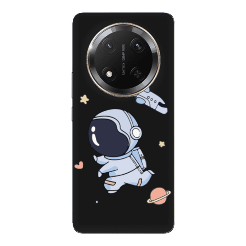 Honor Magic 7 Lite Aduket Black Colored Silicone TPU Θήκη