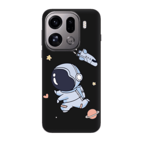 Oppo Find X9 Pro Aduket Black Colored Silicone TPU Θήκη
