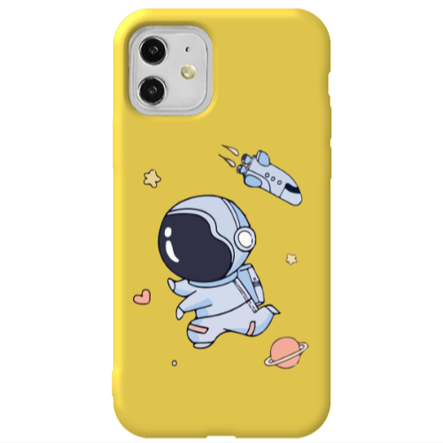 Apple iPhone 11  Aduket Yellow Colored Silicone TPU Θήκη