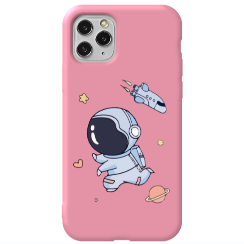 Apple iPhone 11 Pro Aduket Pink Colored Silicone TPU Θήκη
