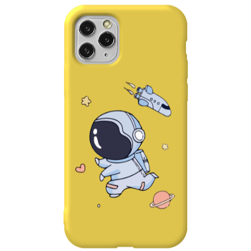 Apple iPhone 11 Pro Aduket Yellow Colored Silicone TPU Θήκη