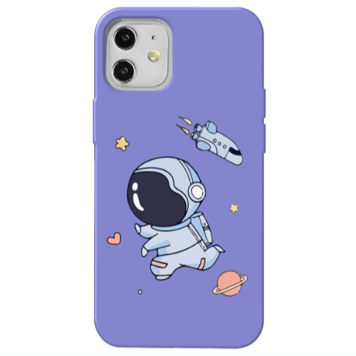 Apple iPhone 12 Aduket Purple Colored Silicone TPU Θήκη