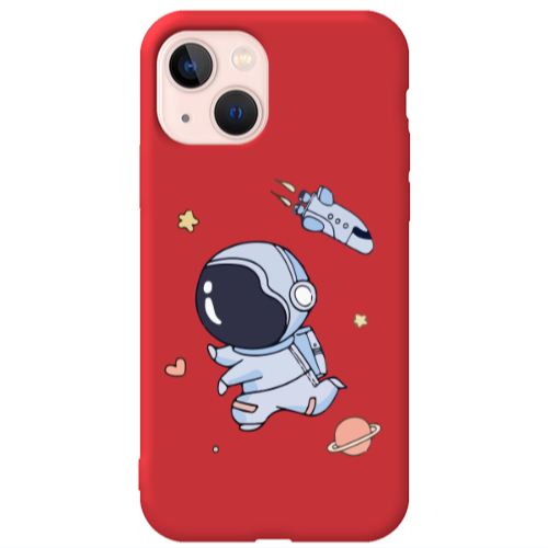 Apple iPhone 13 Aduket Red Colored Silicone TPU Θήκη