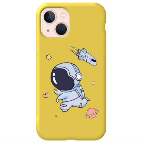 Apple iPhone 13 Aduket Yellow Colored Silicone TPU Θήκη