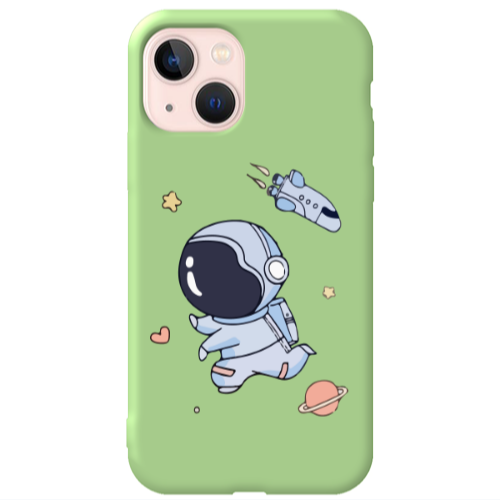 Apple iPhone 13 Aduket Light Green Colored Silicone TPU Θήκη