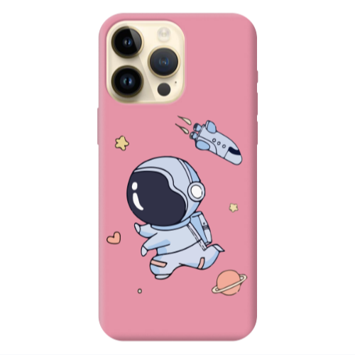 Apple iPhone 13 Pro Max Aduket Pink Colored Silicone TPU Θήκη