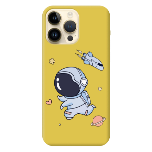 Apple iPhone 13 Pro Max Aduket Yellow Colored Silicone TPU Θήκη