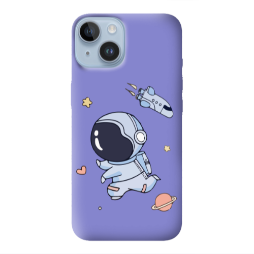 Apple iPhone 14  Aduket Purple Colored Silicone TPU Θήκη