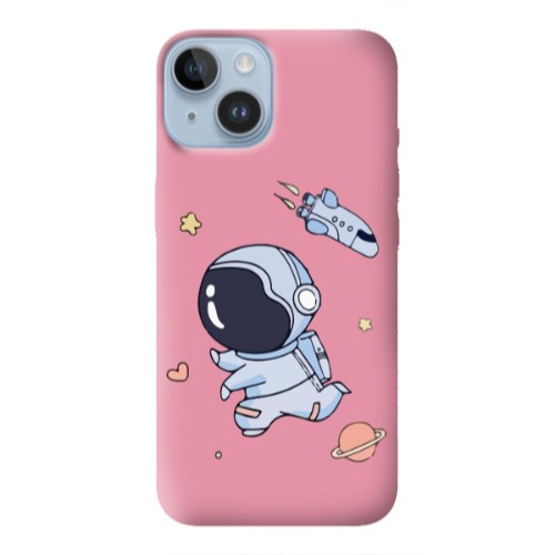 Apple iPhone 14  Aduket Pink Colored Silicone TPU Θήκη