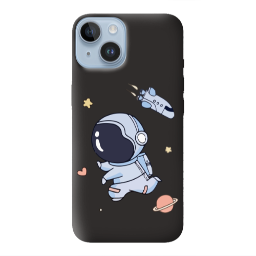 Apple iPhone 14  Aduket Black Colored Silicone TPU Θήκη