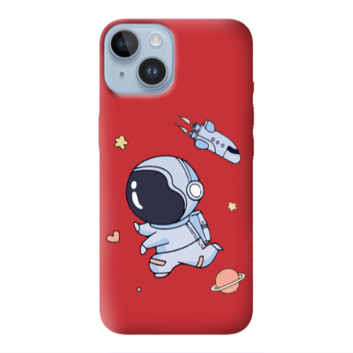 Apple iPhone 14 Plus Aduket Red Colored Silicone TPU Θήκη
