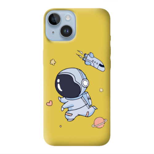 Apple iPhone 14 Plus Aduket Yellow Colored Silicone TPU Θήκη