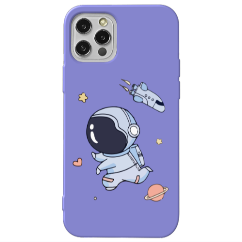 Apple iPhone 12 Pro Aduket Purple Colored Silicone TPU Θήκη