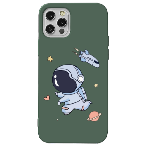 Apple iPhone 12 Pro Aduket Dark Green Colored Silicone TPU Θήκη